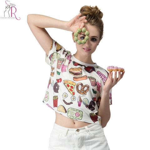 Rubi Fashion Fast Food Print Tops