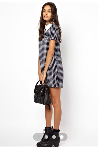 Rubi Fashion Casual Plaid & Shallow Grid Dresses