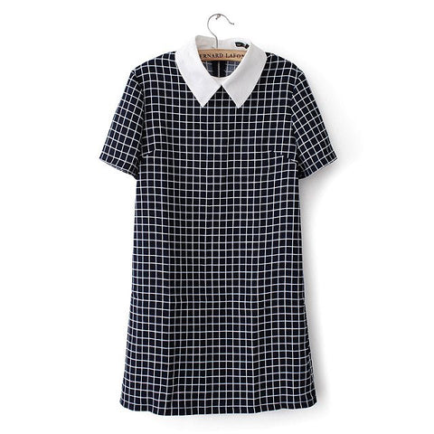 Rubi Fashion Casual Plaid & Shallow Grid Dresses